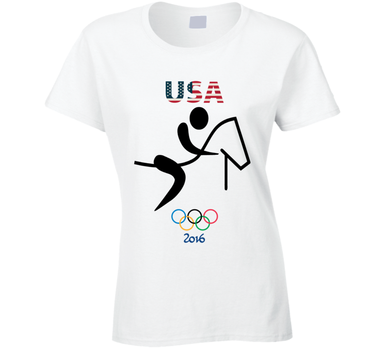 Team USA Equestrian Champion Rio 2016 Olympic Athlete Ladies T Shirt Team USA Equestrian Champion Rio 2016 Olympic Athlete Ladies T Shirt