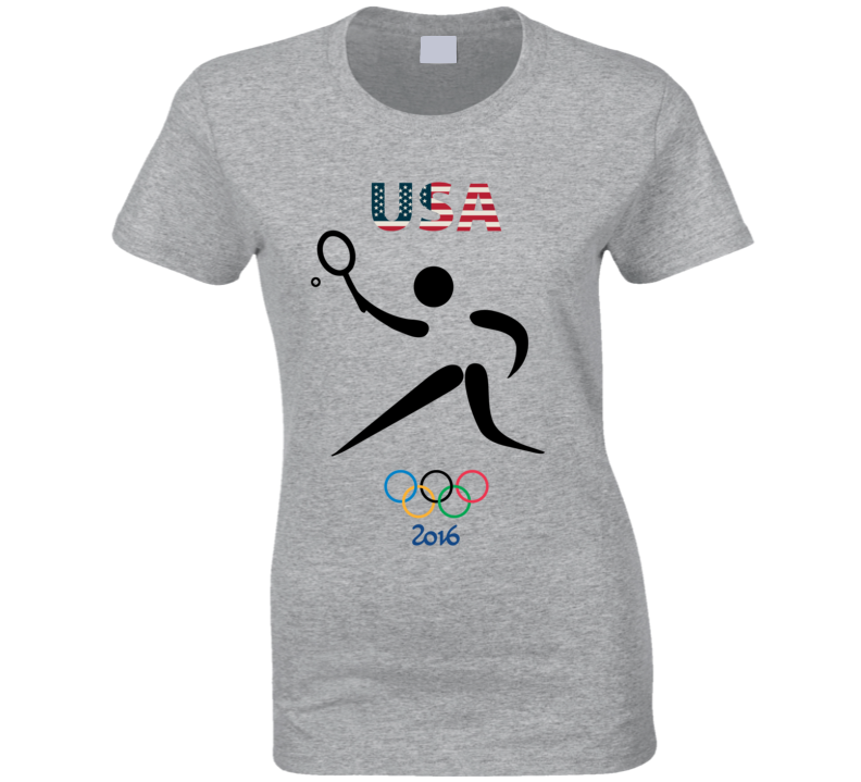 Team USA Tennis Champion Rio 2016 Olympic Gold Athlete Ladies T Shirt