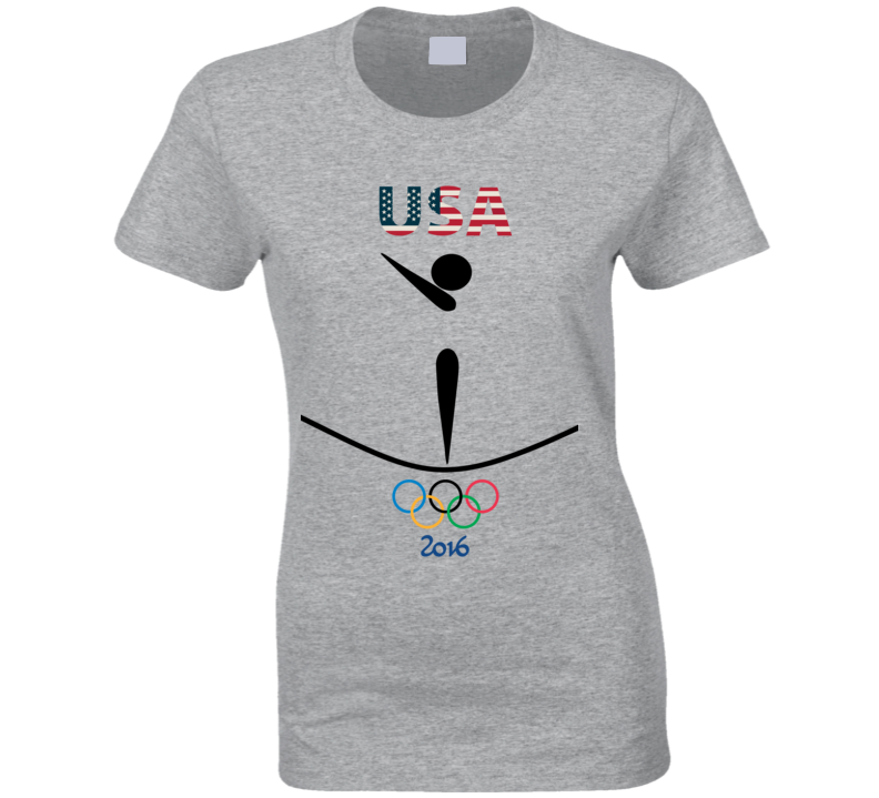 Team USA Gymnastics Champion Rio 2016 Olympic Athlete Ladies T Shirt Team USA Gymnastics Champion Rio 2016 Olympic Athlete Ladies T Shirt