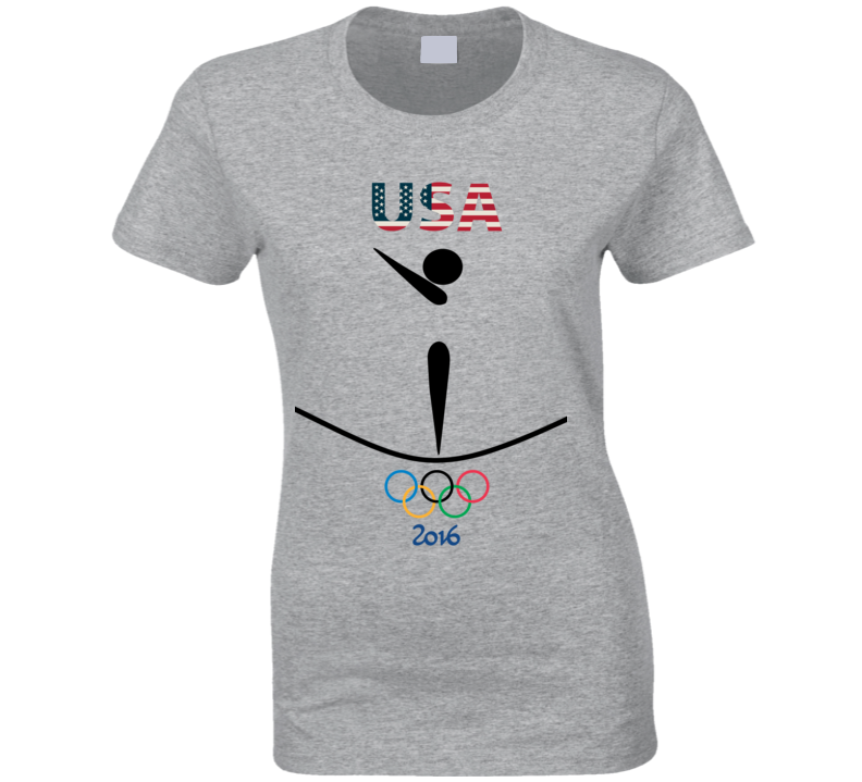 Team USA Gymnastics Champion Rio 2016 Olympic Athlete Ladies T Shirt