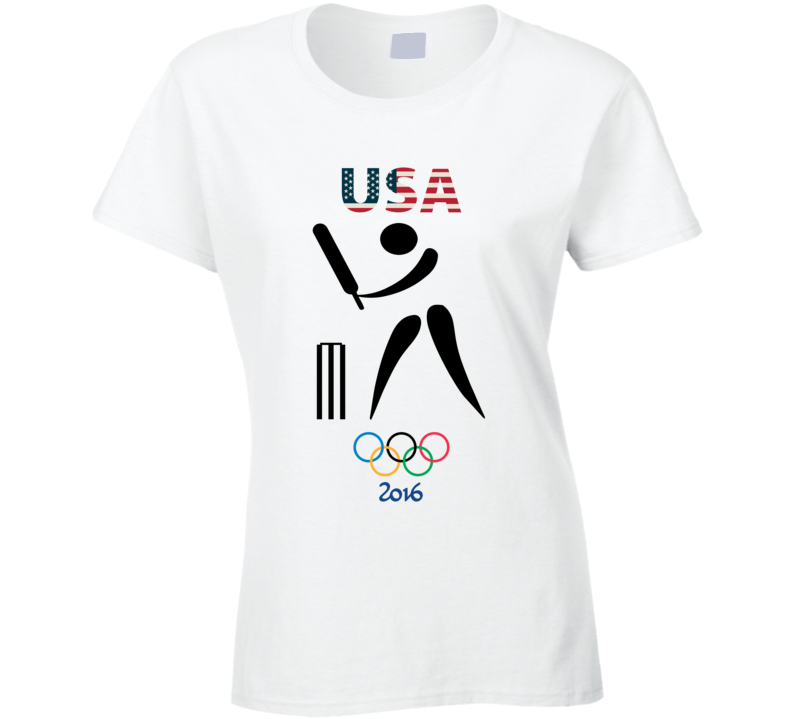 Team USA Cricket Champion Rio 2016 Olympic Gold Athlete Ladies T Shirt Team USA Cricket Champion Rio 2016 Olympic Gold Athlete Ladies T Shirt