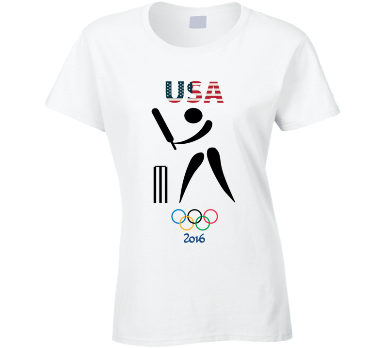 Team USA Cricket Champion Rio 2016 Olympic Gold Athlete Ladies T Shirt