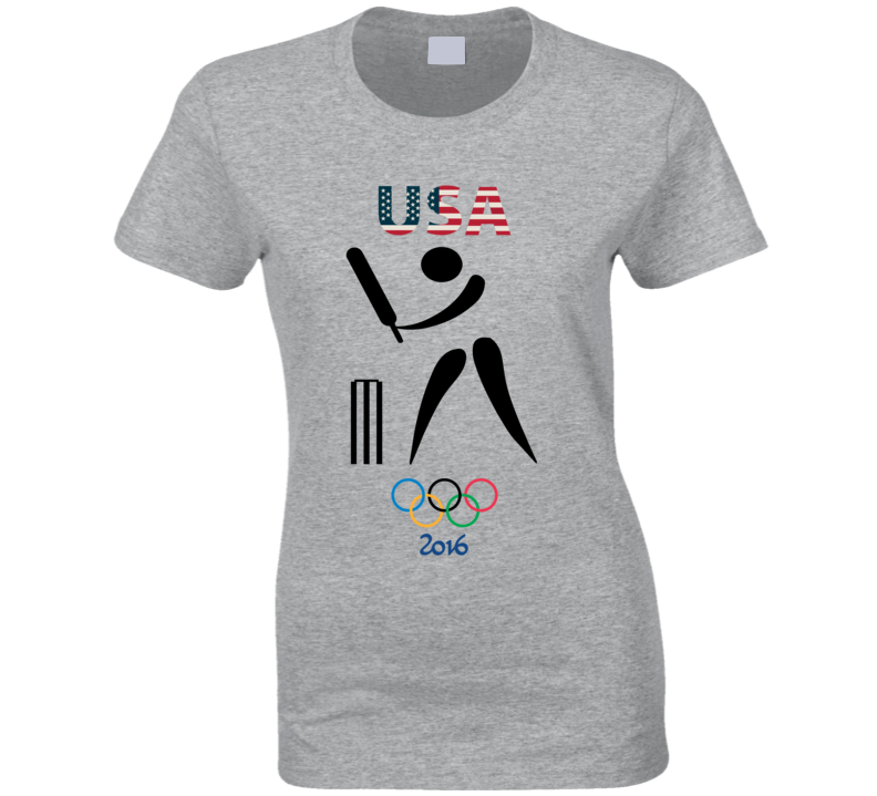 Team USA Cricket Champion Rio 2016 Olympic Gold Athlete Ladies T Shirt