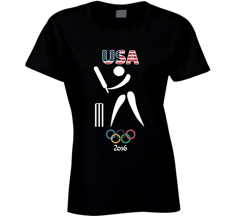 Team USA Cricket Champion Rio 2016 Olympic Gold Athlete Ladies T Shirt