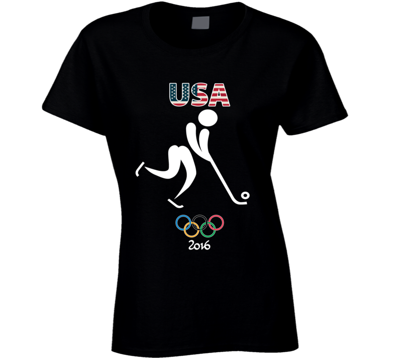 Team USA Bandy Champion Rio 2016 Olympic Gold Athlete Ladies T Shirt Team USA Bandy Champion Rio 2016 Olympic Gold Athlete Ladies T Shirt