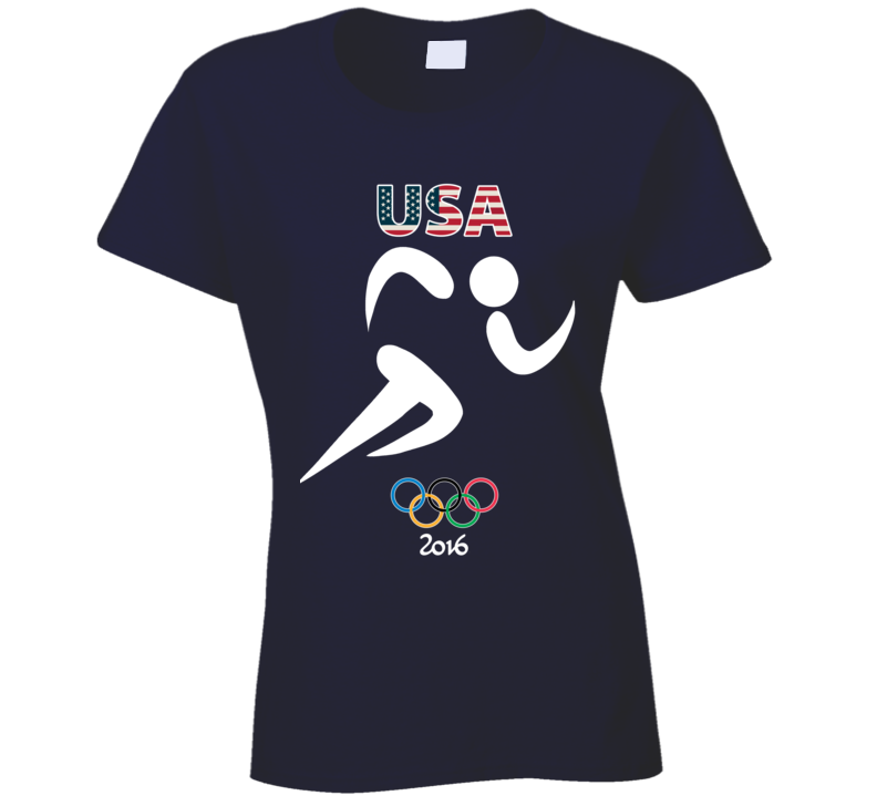 Team USA Track Champion Rio 2016 Olympics Athlete Ladies T Shirt