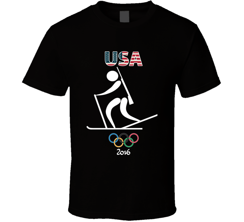 Team USA Biathlon Champion Rio 2016 Olympic Gold Athlete Fan T Shirt Team USA Biathlon Champion Rio 2016 Olympic Gold Athlete Fan T Shirt