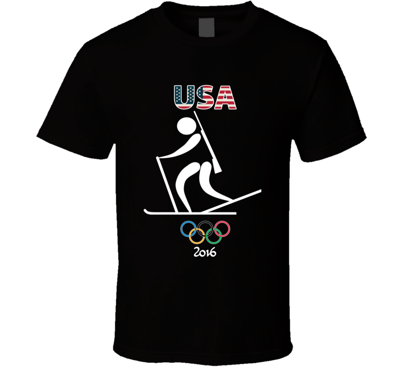 Team USA Biathlon Champion Rio 2016 Olympic Gold Athlete Fan T Shirt