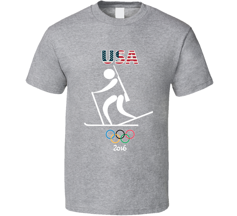 Team USA Biathlon Champion Rio 2016 Olympic Gold Athlete Fan T Shirt Team USA Biathlon Champion Rio 2016 Olympic Gold Athlete Fan T Shirt