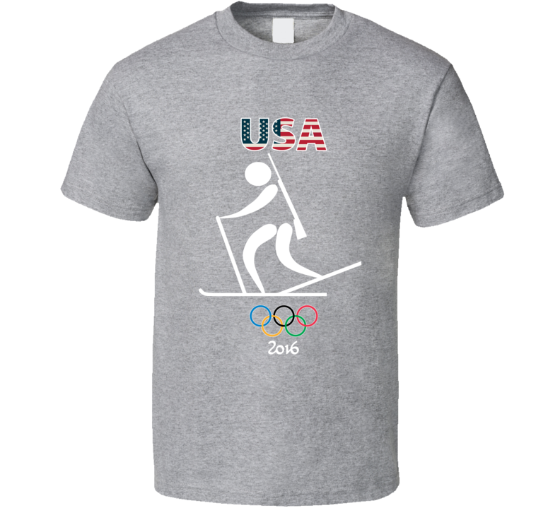 Team USA Biathlon Champion Rio 2016 Olympic Gold Athlete Fan T Shirt