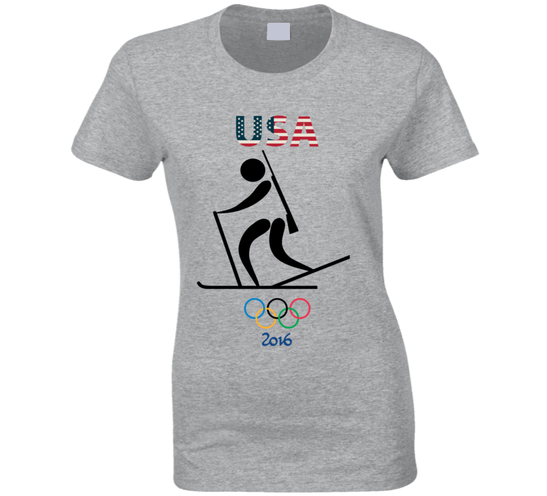 Team USA Biathlon Champion Rio 2016 Olympics Athlete Ladies T Shirt