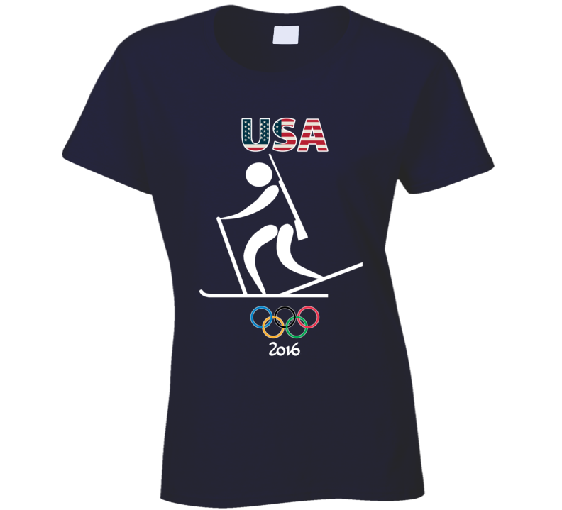 Team USA Biathlon Champion Rio 2016 Olympics Athlete Ladies T Shirt