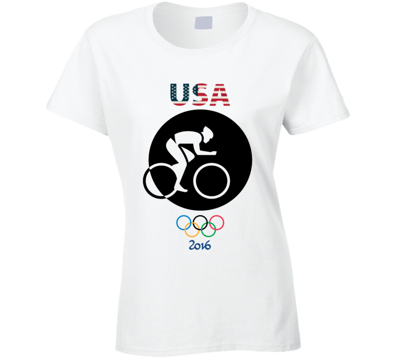 Team USA Cycling Champion Rio 2016 Olympics Athlete Ladies T Shirt