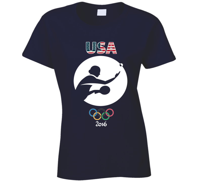 Team USA Table Tennis Champion Rio 2016 Olympic Athlete Ladies T Shirt