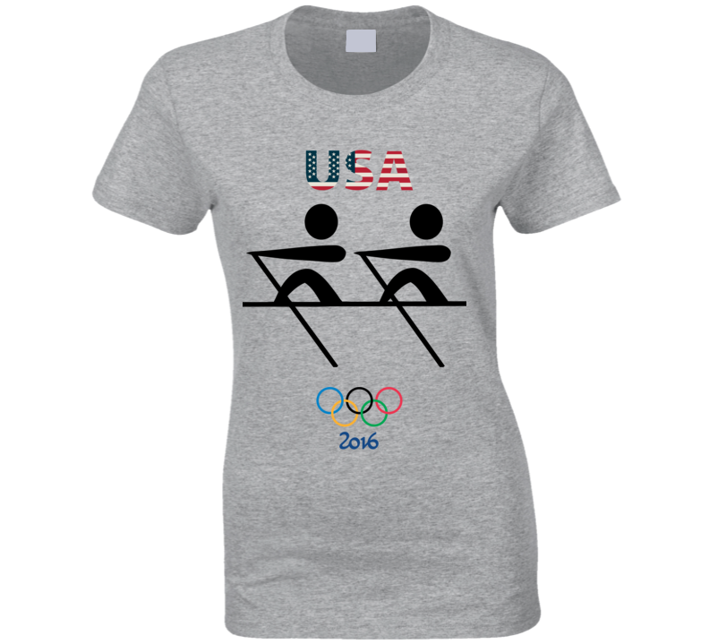 Team USA Rowing Champion Rio 2016 Olympics Athlete Fan Ladies T Shirt Team USA Rowing Champion Rio 2016 Olympics Athlete Fan Ladies T Shirt