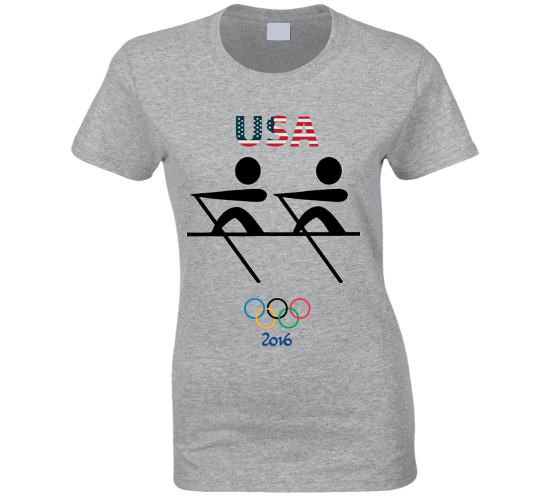 Team USA Rowing Champion Rio 2016 Olympics Athlete Fan Ladies T Shirt