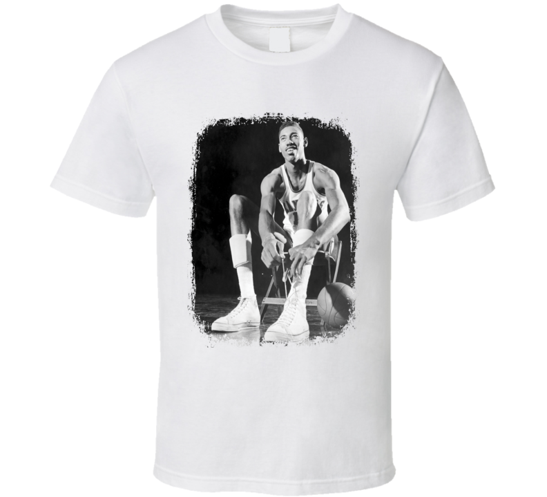 Bill Russell Basketball Celebrity Tribute Worn Look Sports T Shirt Bill Russell Basketball Celebrity Tribute Worn Look Sports T Shirt