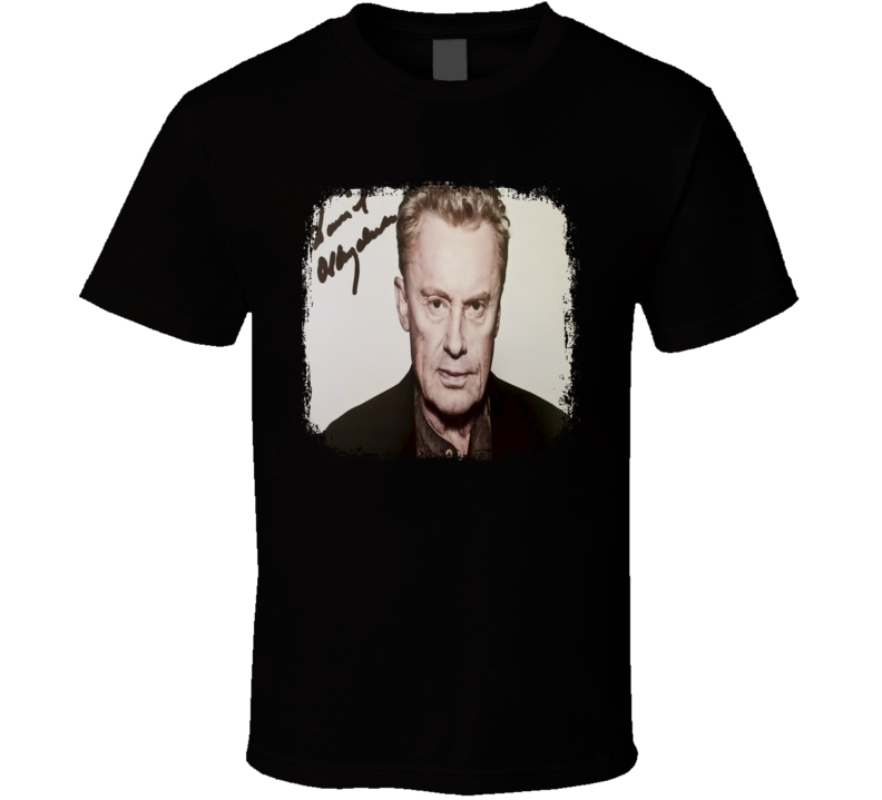 Daniel Olbrychski Actor Tribute Autograph Worn Look Movie T Shirt