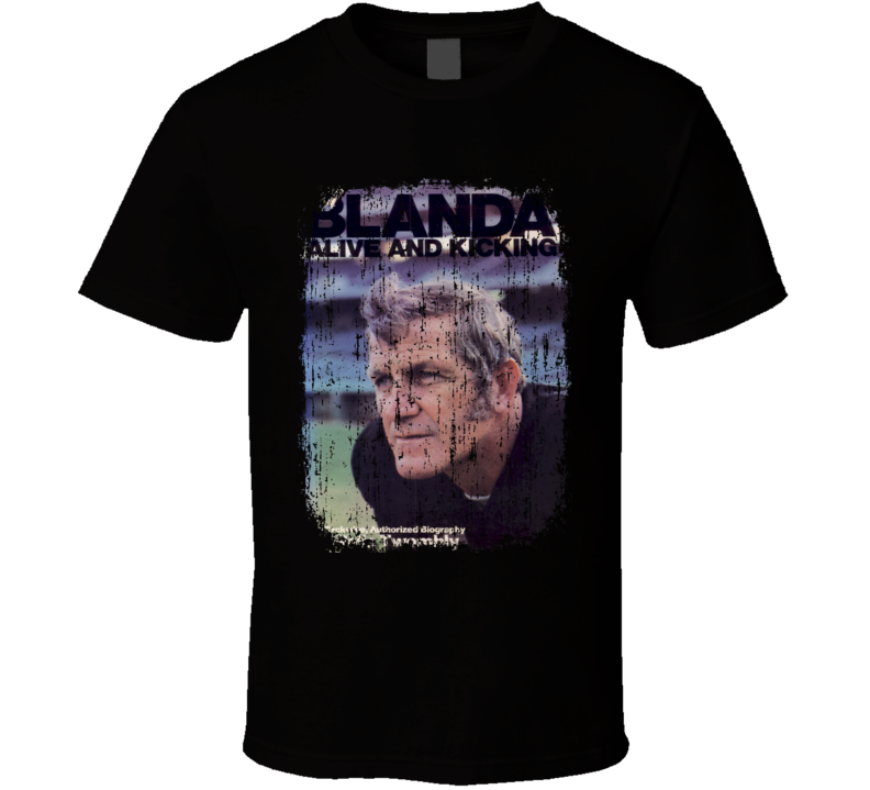 George Blanda Football Magazine Cover Tribute Worn Look Sports T Shirt