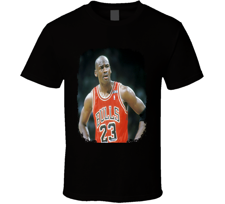 Michael Jordan Basketball Tribute Poster Worn Look Sports T Shirt Michael Jordan Basketball Tribute Poster Worn Look Sports T Shirt