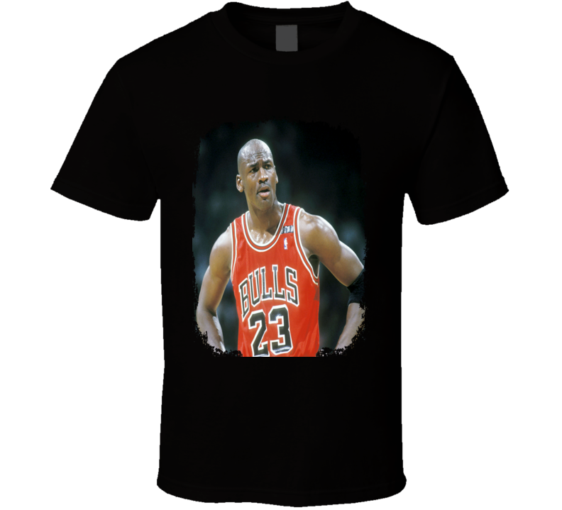 Michael Jordan Basketball Tribute Poster Worn Look Sports T Shirt