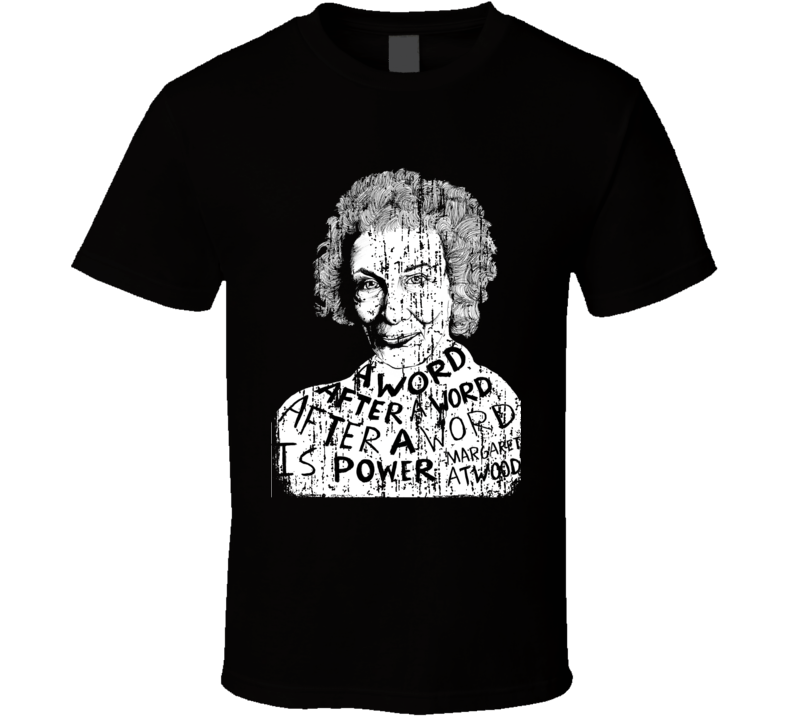 Margaret Atwood Author Tribute Poster Worn Look Cool Writers T Shirt Margaret Atwood Author Tribute Poster Worn Look Cool Writers T Shirt