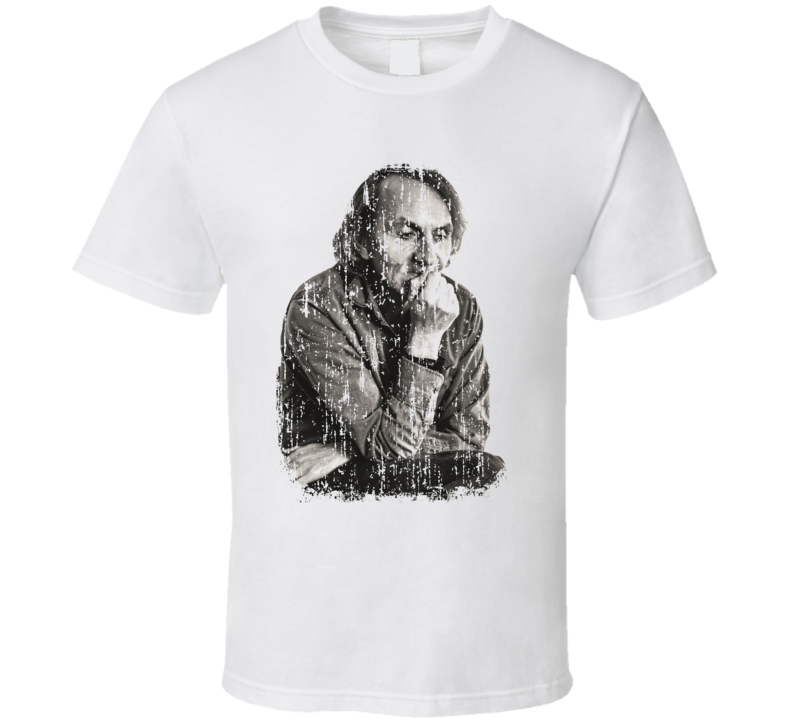 Michel Houellebecq Author Tribute Poster Worn Look Writers T Shirt Michel Houellebecq Author Tribute Poster Worn Look Writers T Shirt