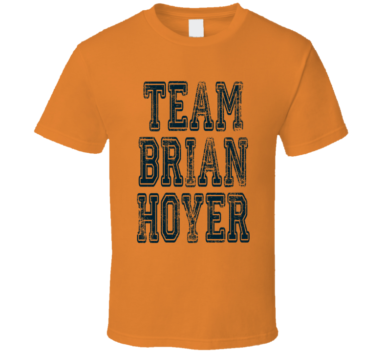 Team Brian Hoyer Chicago Football Player Fan Worn Look Sports T Shirt Team Brian Hoyer Chicago Football Player Fan Worn Look Sports T Shirt
