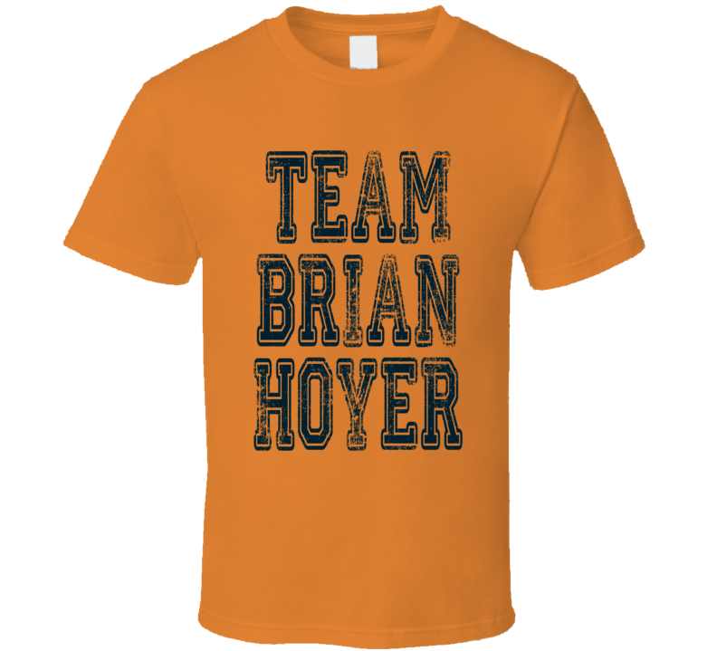 Team Brian Hoyer Chicago Football Player Fan Worn Look Sports T Shirt