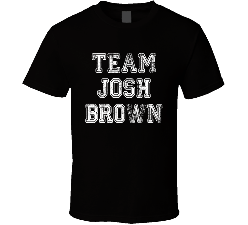 Team Josh Brown New York Football Player Fan Worn Look Sports T Shirt