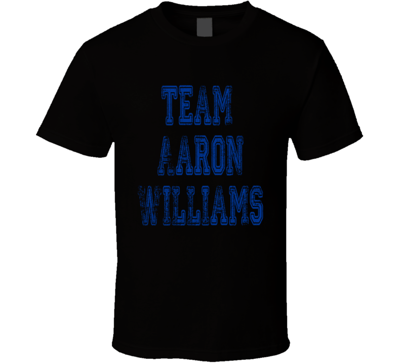 Team Aaron Williams Buffalo Football Player Worn Look Sports T Shirt