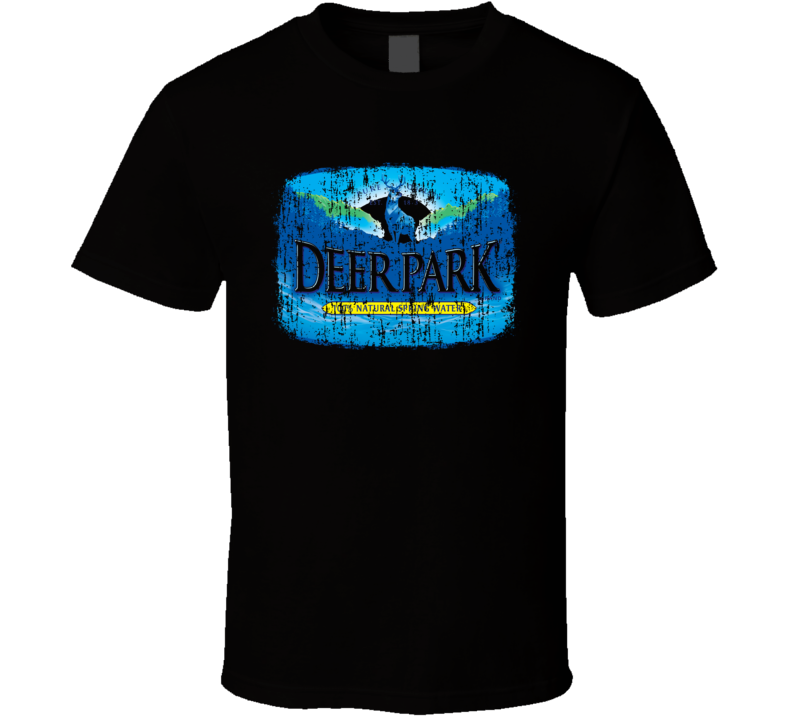 Deer Park Spring Water Mineral Drink Worn Look Cool Beverage T Shirt