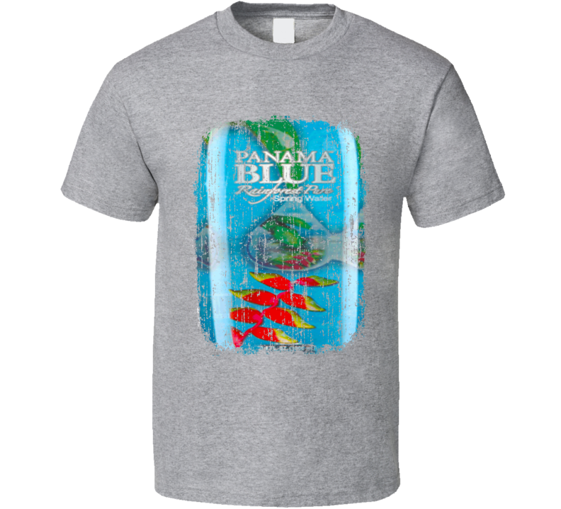 Panama Blue Water Mineral Drink Worn Look Cool Beverage T Shirt Panama Blue Water Mineral Drink Worn Look Cool Beverage T Shirt