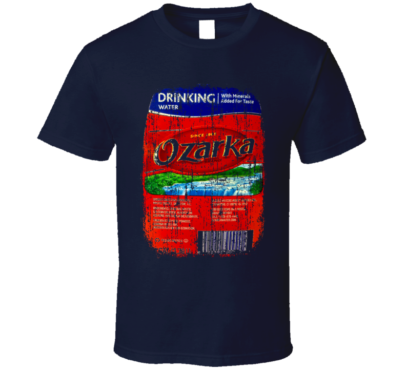 Ozarka Water Natural Mineral Drink Worn Look Cool Beverage T Shirt