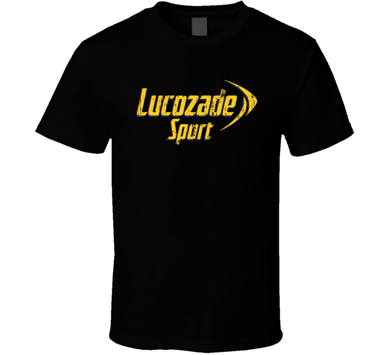 Lucozade Sport Energy Drink Caffeine Beverage Worn Look Sports T Shirt