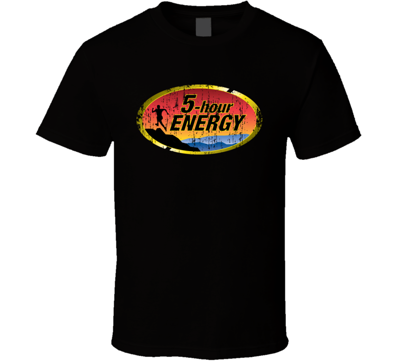 5-Hour Energy Drink Cool Caffine Beverage Worn Look Sports T Shirt 5-Hour Energy Drink Cool Caffine Beverage Worn Look Sports T Shirt
