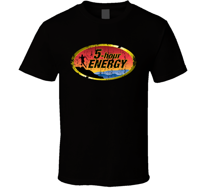 5-Hour Energy Drink Cool Caffine Beverage Worn Look Sports T Shirt