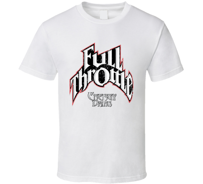 Full Throttle Energy Drink Caffine Beverage Worn Look Sports T Shirt