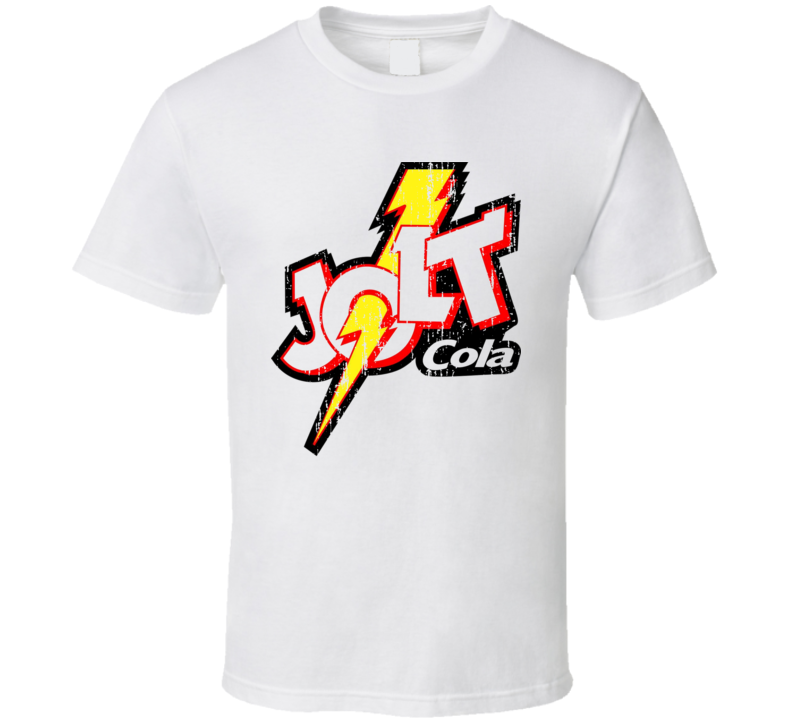 Jolt Cola Energy Drink Cool Caffine Beverage Worn Look Sports T Shirt