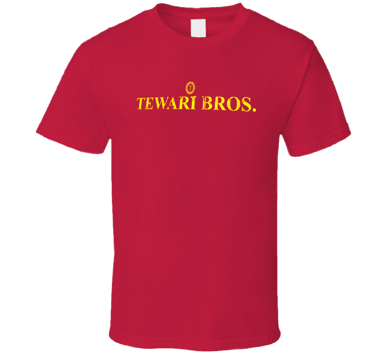 Tewari Bros Indian Cuisine Cool Curry Food Lover Worn Look T Shirt