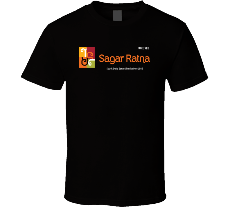 Sagar Ratna Indian Cuisine Cool Curry Food Lover Worn Look T Shirt