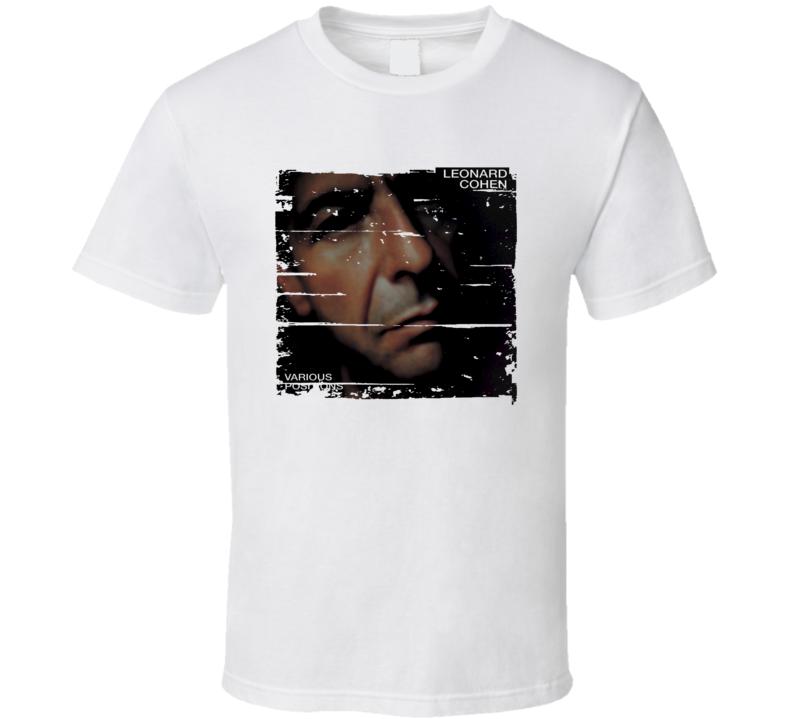 Various Positions Album Cover Leonard Cohen Memorial Worn Look T Shirt