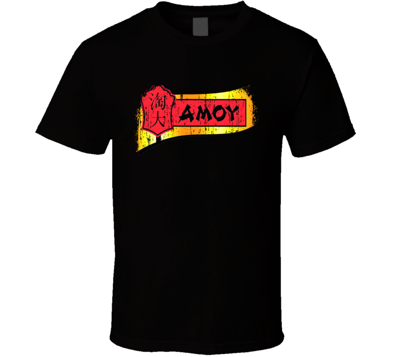 Amoy Food Chineese Cuisine Spicy Food Lover Worn Look Cool T Shirt