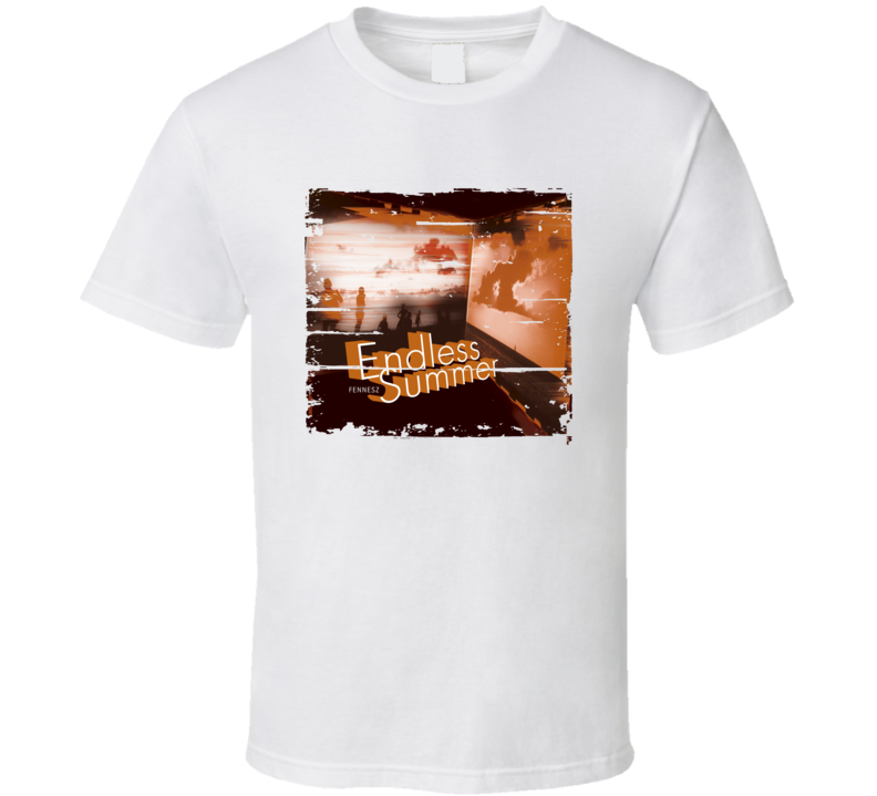 Fennesz Endless Summer EDM Album Poster Worn Look Music T Shirt Fennesz Endless Summer EDM Album Poster Worn Look Music T Shirt