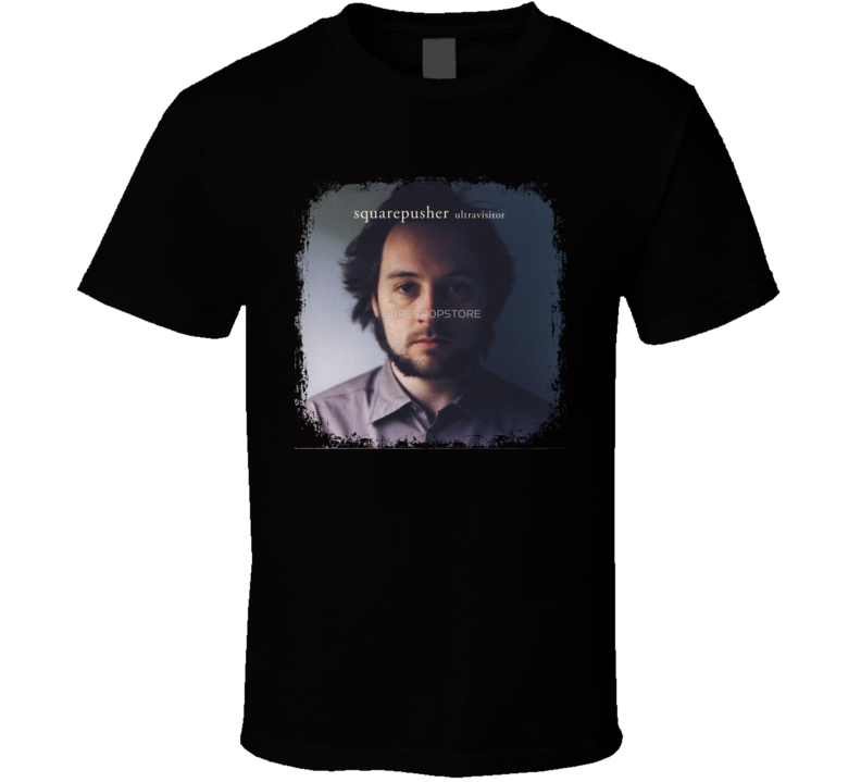 Squarepusher Ultravisitor EDM Album Poster Worn Look Music T Shirt Squarepusher Ultravisitor EDM Album Poster Worn Look Music T Shirt