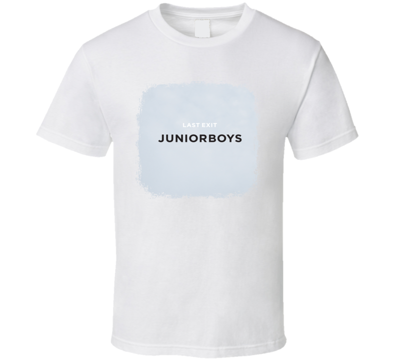 Junior Boys Last Exit EDM Album Poster Worn Look Music T Shirt Junior Boys Last Exit EDM Album Poster Worn Look Music T Shirt