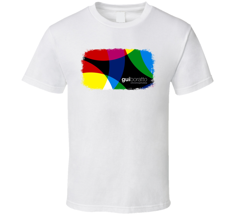 Gui Boratto Chromophobia EDM Album Poster Worn Look Music T Shirt Gui Boratto Chromophobia EDM Album Poster Worn Look Music T Shirt