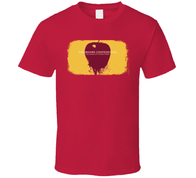 Dashboard Confessional Shade Poison Trees Poster Worn Look T Shirt Dashboard Confessional Shade Poison Trees Poster Worn Look T Shirt