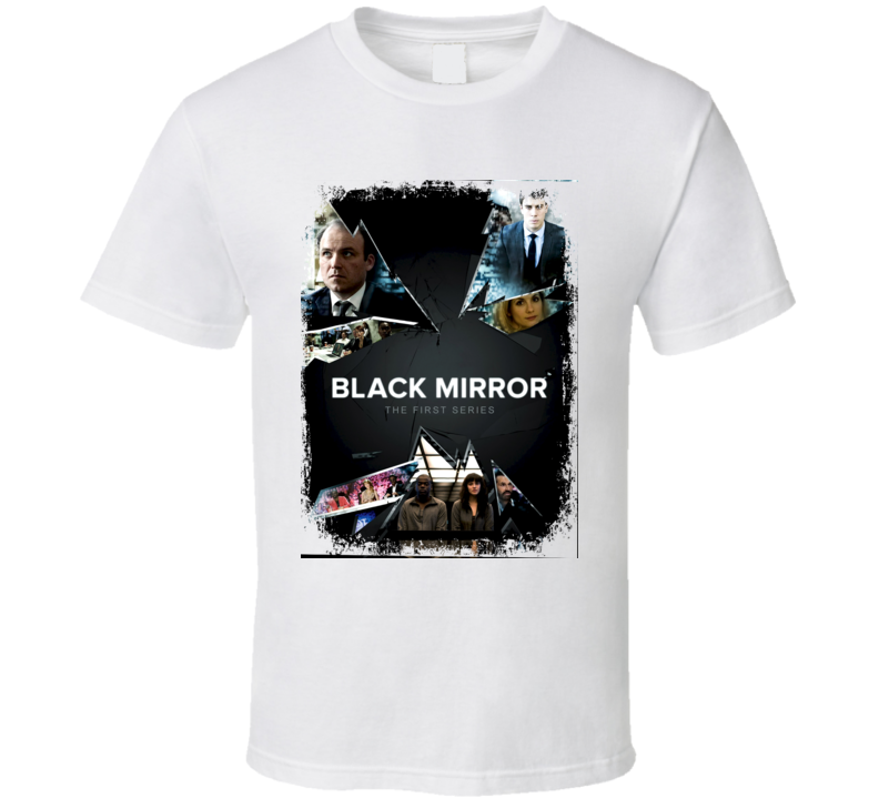 Black Mirror TV Show Poster Worn Look Cool Hip Gift T Shirt