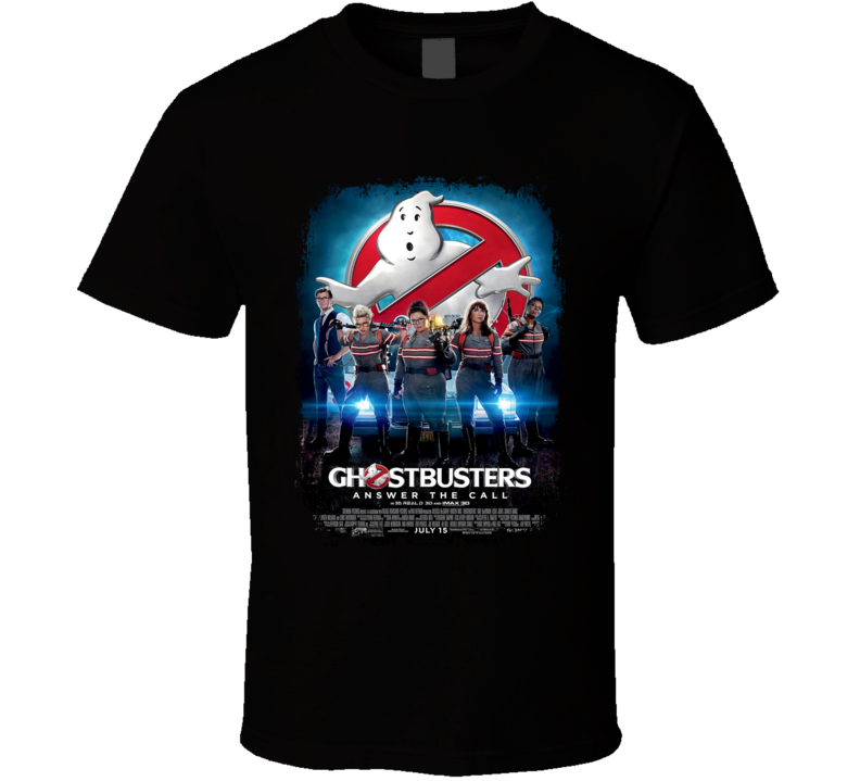 Ghostbusters Movie Poster Worn Look Cool Comedy Film Gift T Shirt